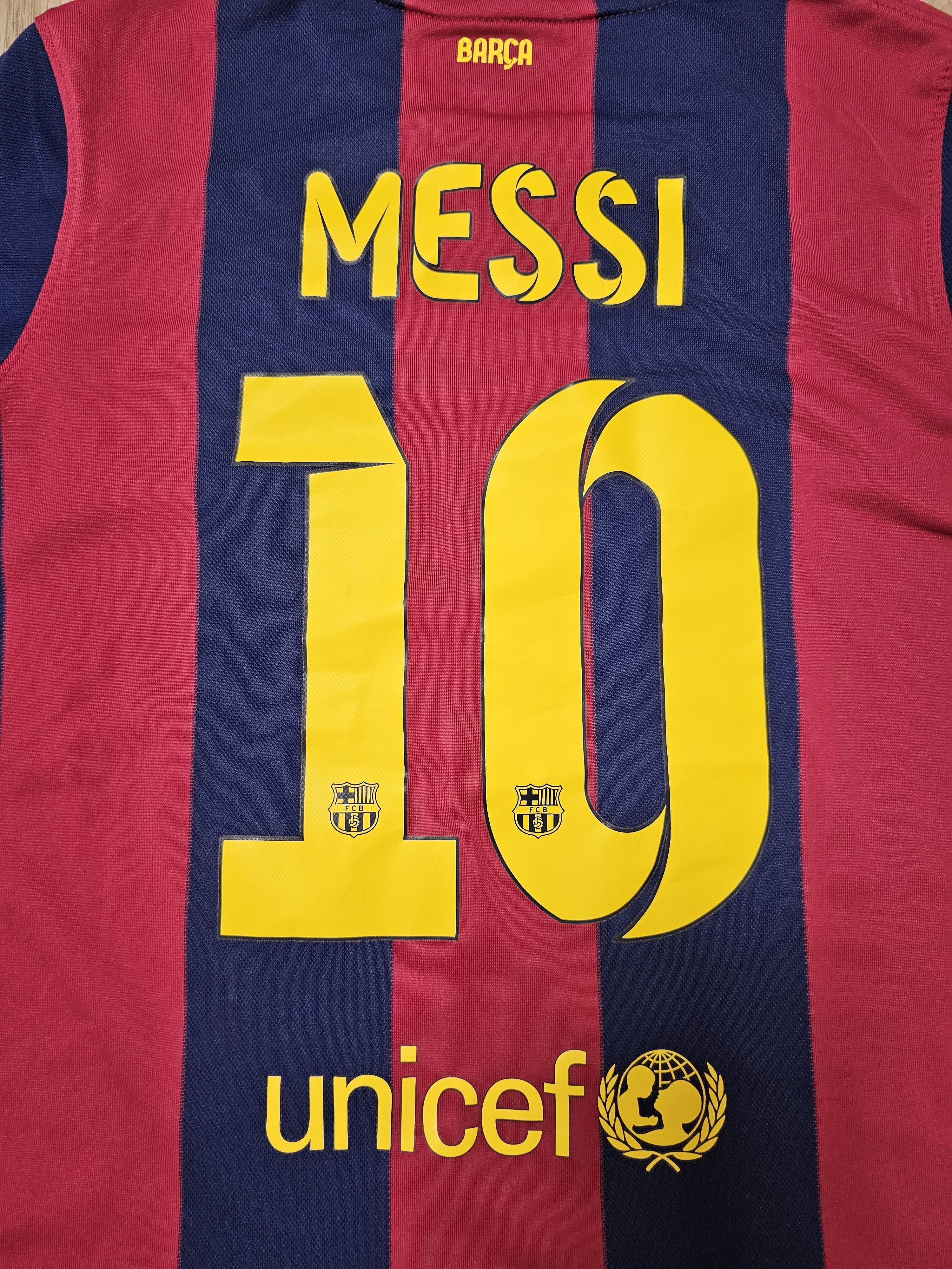 Nike BARCELONA 2014 2015 MESSI FOOTBALL SOCCER JERSEY BOYS 12-13Y Size US XXS / EU 40 - 6 Thumbnail