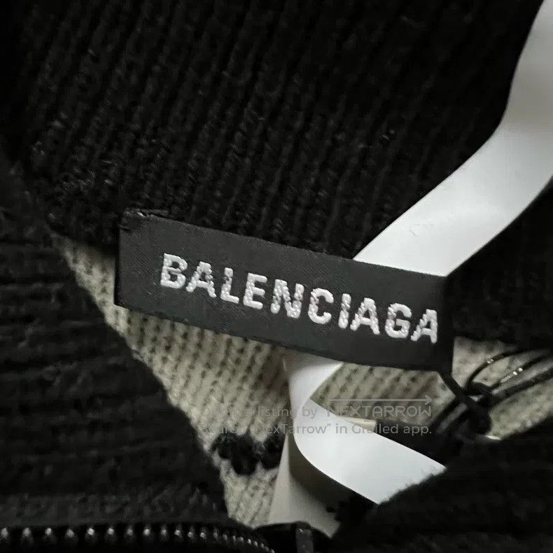Balenciaga Balenciaga Bullet Screen Logo Half-Zip Knit Top Size US M / EU 48-50 / 2 - 3 Thumbnail