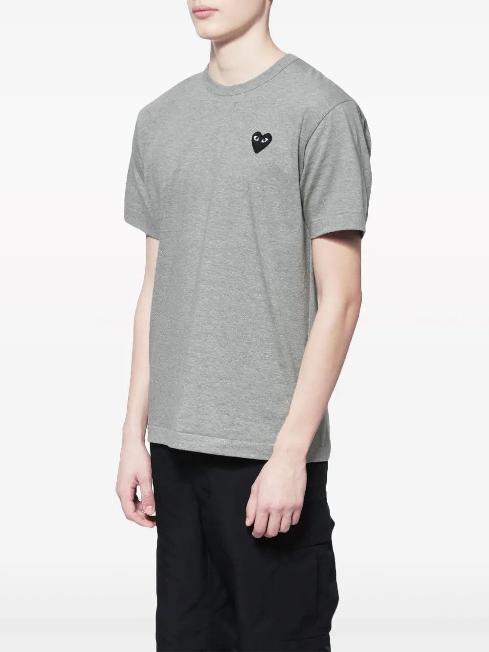 Comme des Garcons COMME des GARÇONS PLAY T-Shirt Black Heart Logo – Grey XL Size US XL / EU 56 / 4 - 8 Thumbnail