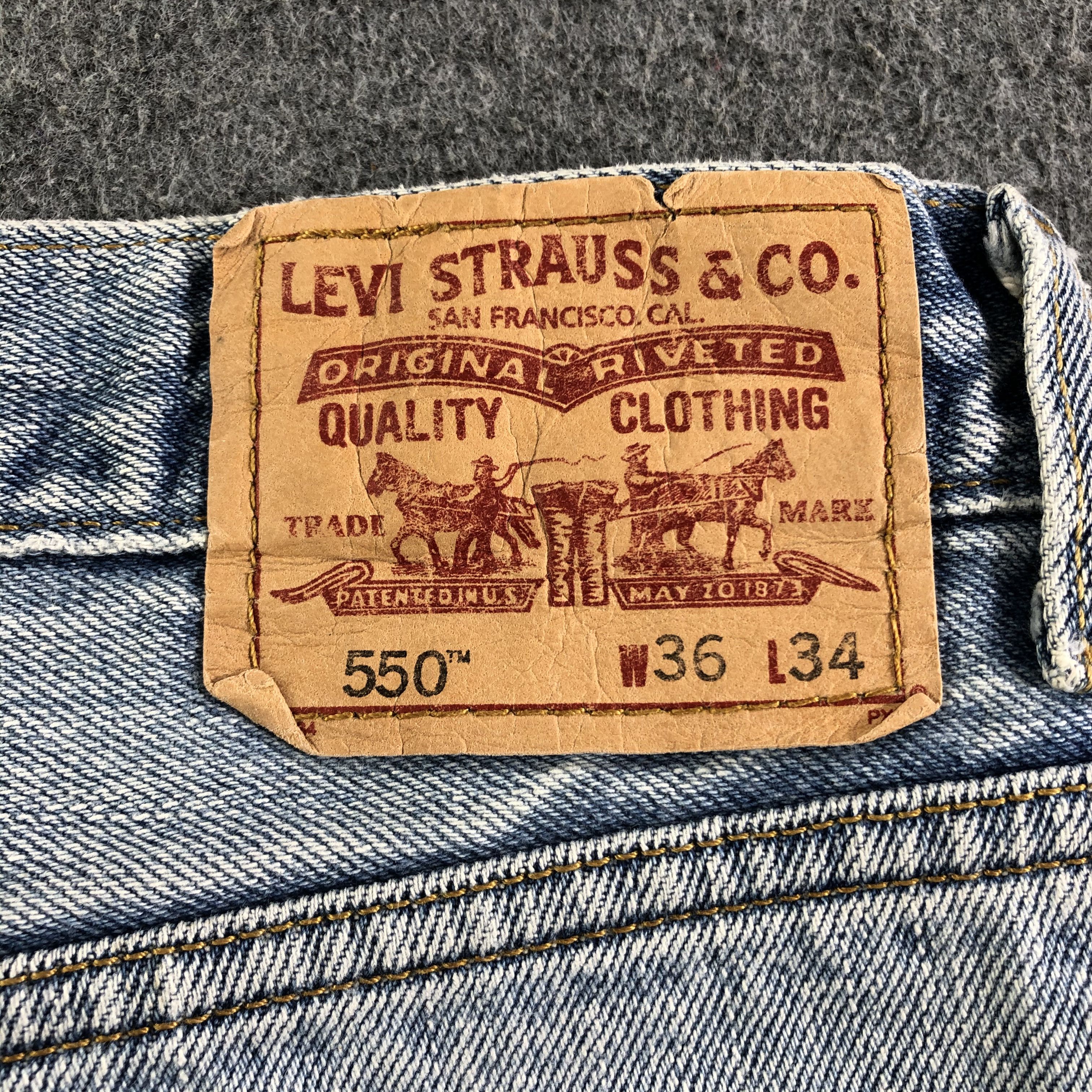 Levi's Vintage Blue Wash Levis 550 Jeans-J3130 Size US 38 / EU 54 - 5 Thumbnail