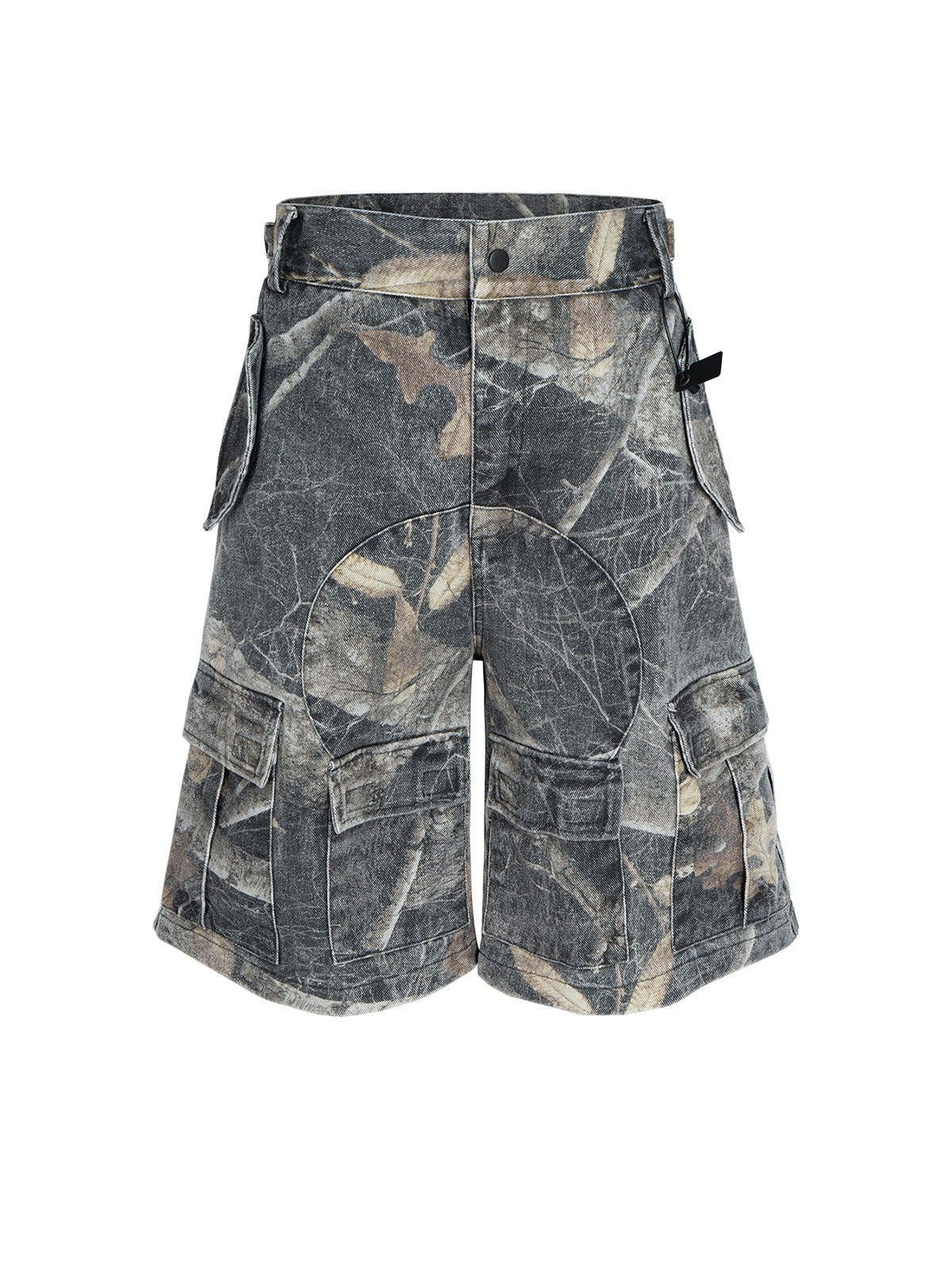 Other Enzyme-Wash Branch-Camo Denim Shorts Size US 28 / EU 44 - 2 Thumbnail