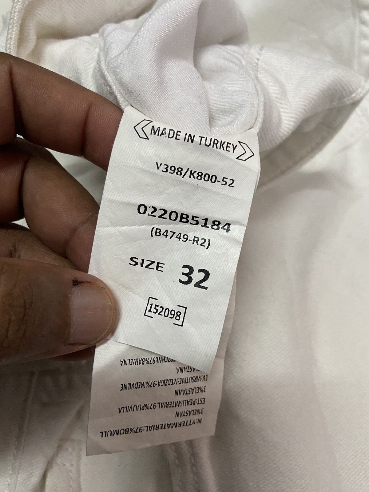 Japanese Brand 2Y DENIM WHITE BLACK JEANS Size US 31 - 13 Thumbnail