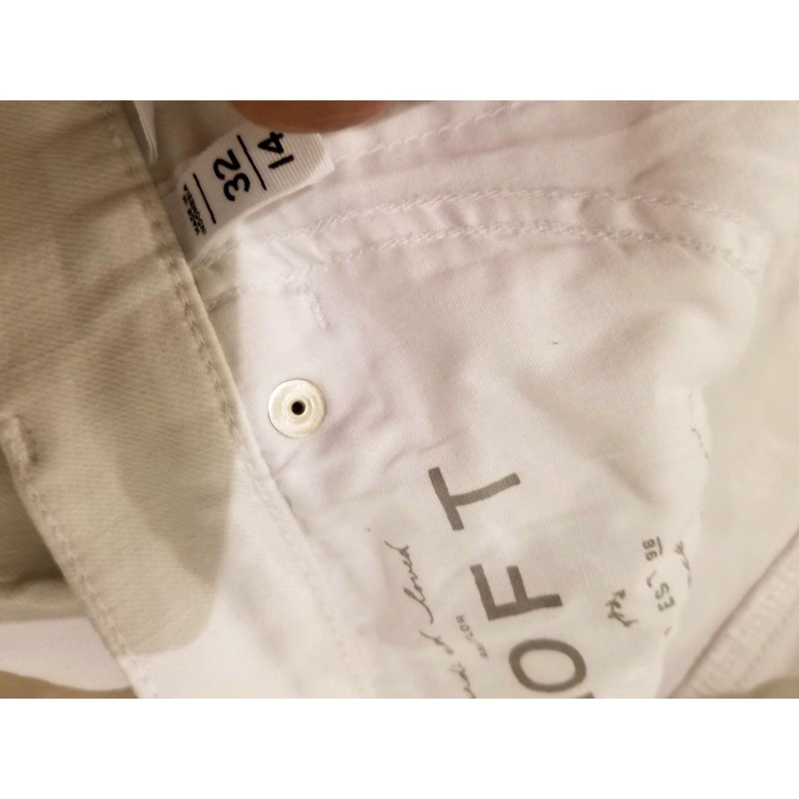 Ann Taylor Womens Ann Taylor Jeans 14 32 White Denim Pants 33x27 Skinny Denim Pants White Womens 14 Regular Jeans Color White Brand Ann Taylor Denim Pants Mens? Size 36" / US 14 / IT 50 - 6 Thumbnail