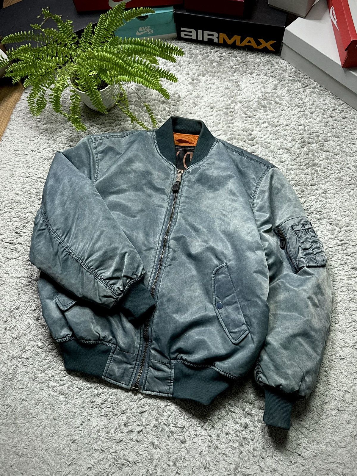 Alpha Industries 00s Alpha Industrial Jacket Retro Bomber Vintage Oversize Size US L / EU 52-54 / 3 - 9 Thumbnail