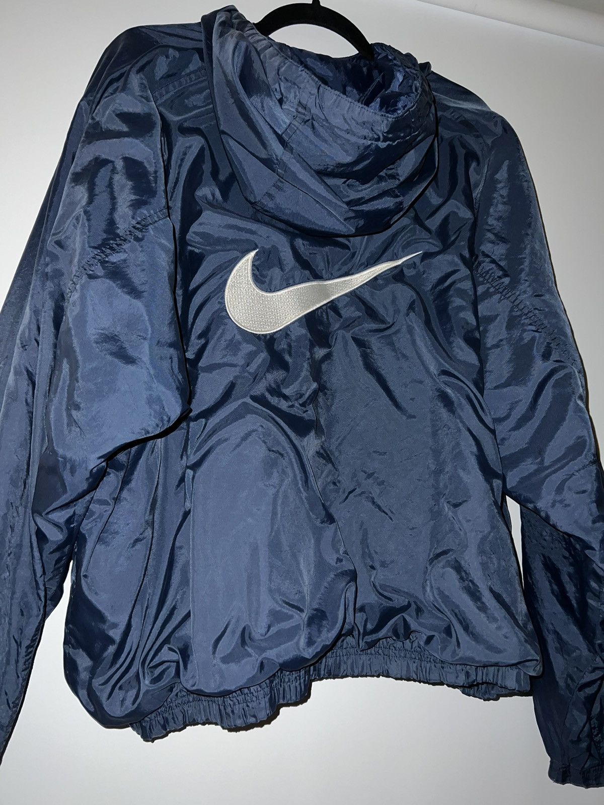Nike × Vintage Vintage 90s Nike Windbreaker Jacket Blue Size US L / EU 52-54 / 3 - 5 Thumbnail