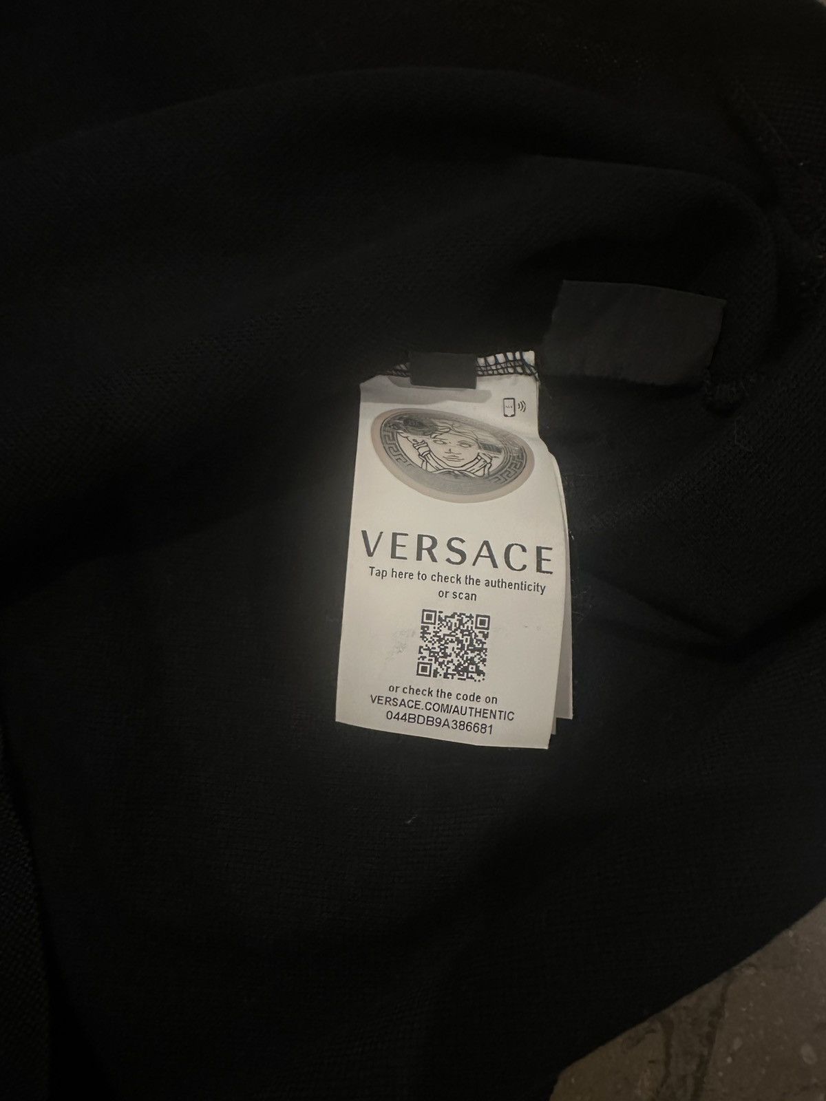 Versace Versace Baroque Collar Polo Black Gold Medusa Trim Small Size US XS / EU 42 / 0 - 4 Thumbnail