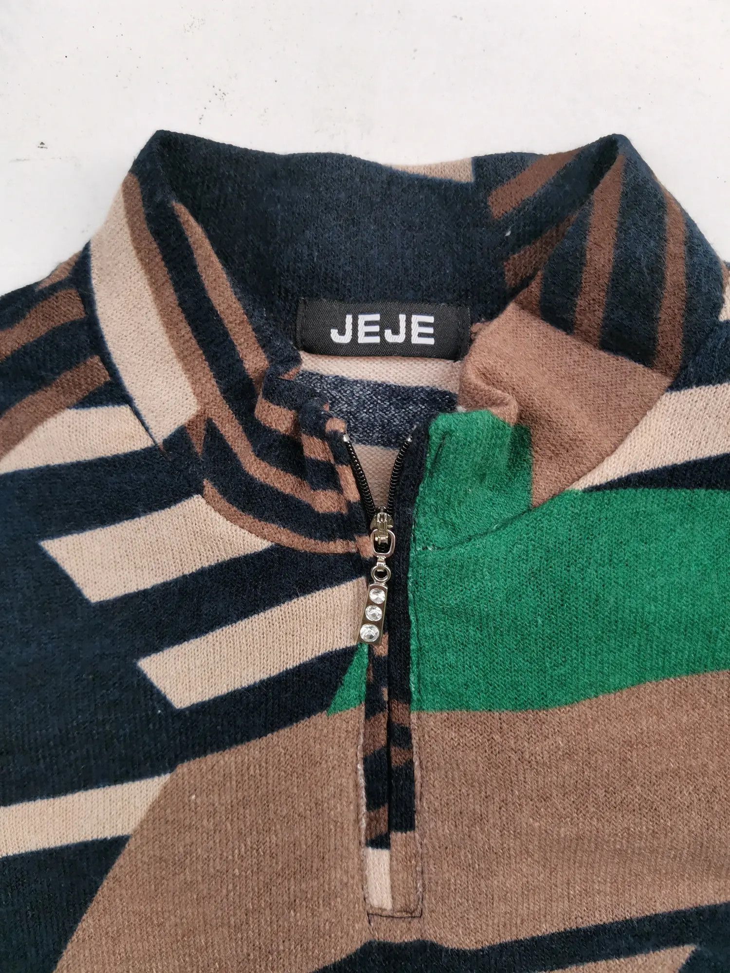 Homespun Knitwear × Japanese Brand Rare!!! Jeje Knitwear Size US M / EU 48-50 / 2 - 10 Thumbnail