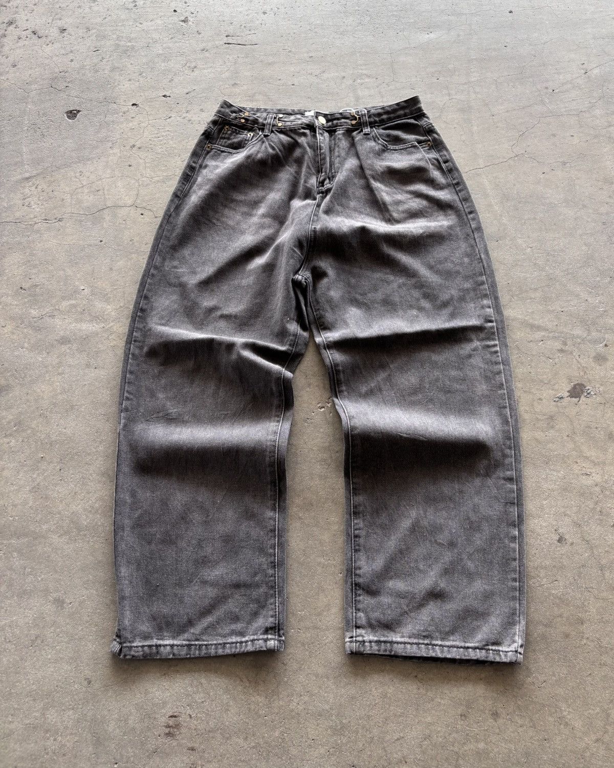 If Six Was Nine OCY Jeans Washed Black Denim Baggy Jeans Size US 30 / EU 46 - 1 Thumbnail