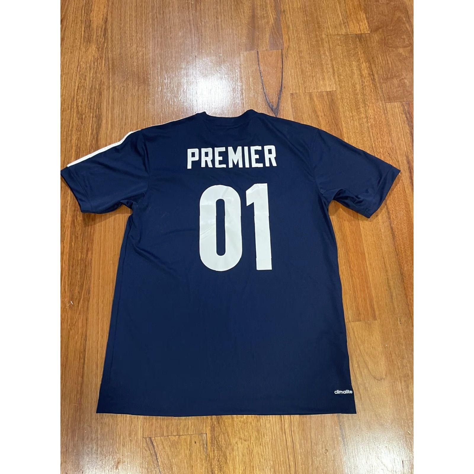 Adidas adidas Soccer Jersey Mens M Skateboarding Premier 2016 Capsule Collection Blue Short Sleeve Crew Neck Pullover Breathable Lightweight Quick Dry Size US M / EU 48-50 / 2 - 4 Thumbnail