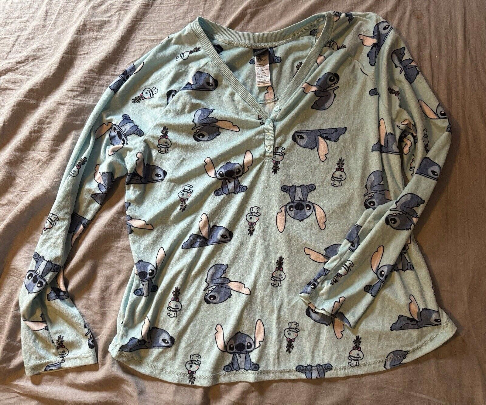 Disney Disney Stitch Pajama Set Women’s XL Lightweight Fleece Size ONE SIZE - 3 Thumbnail