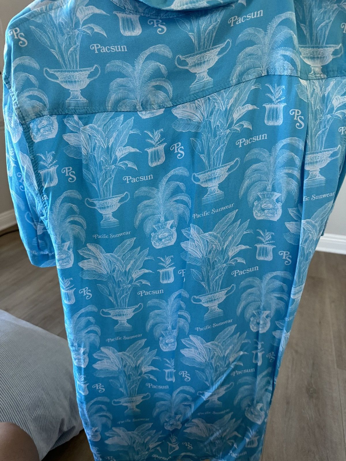 Pacsun × Vintage Aqua Blue PacSun Button Up Shirt Size US M / EU 48-50 / 2 - 2 Thumbnail