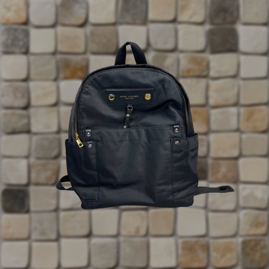 Marc Jacobs Marc Jacobs Backpack Black Top Handle Adjustable Shoulder Bag Nylon Solid Vintage No Size M / US 6-8 / IT 42-44 - 1 Thumbnail