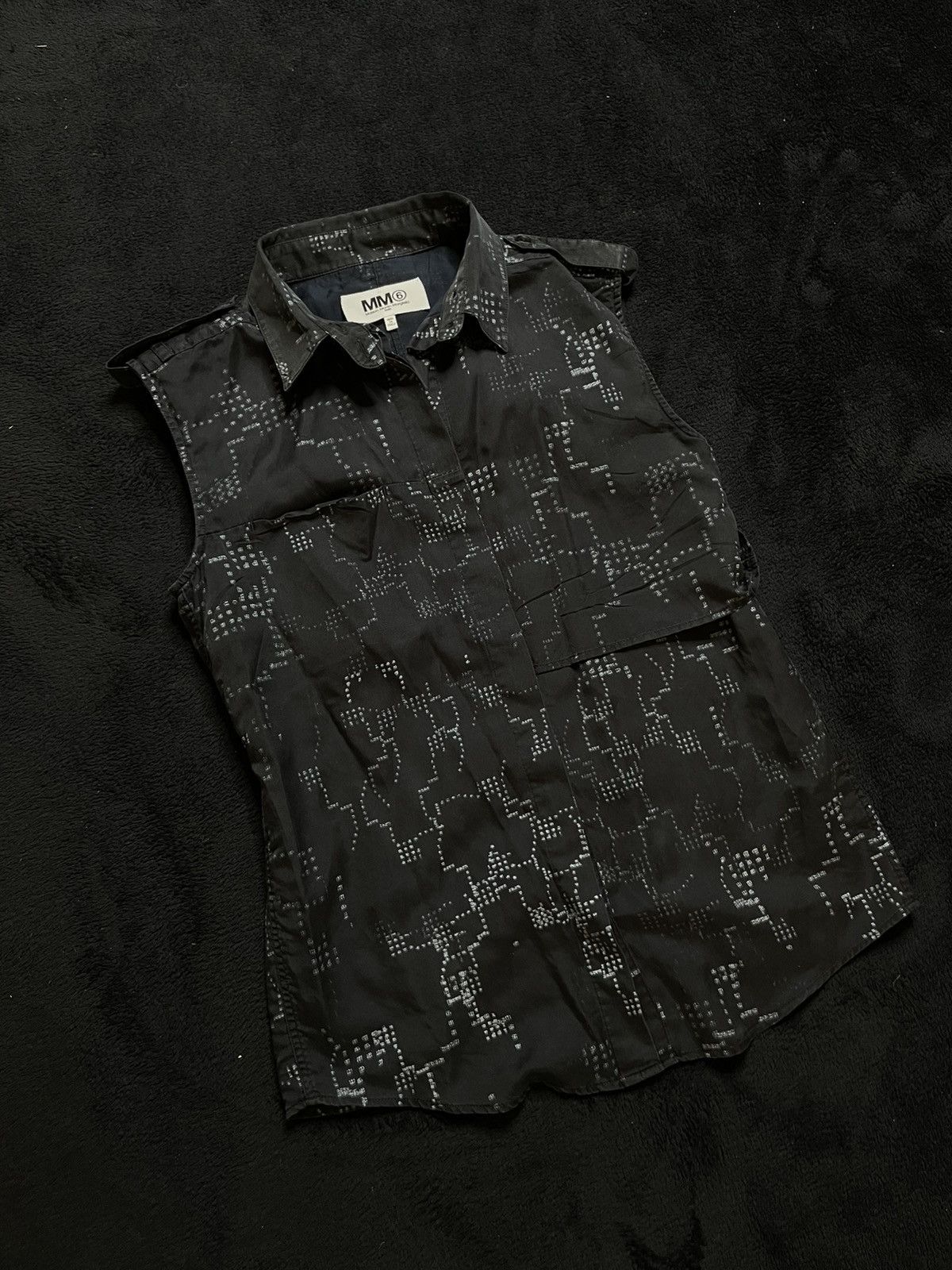 Maison Margiela Maison Margiela MM6 2013 Sleeveless Shirt Size M Size M / US 6-8 / IT 42-44 - 2 Thumbnail