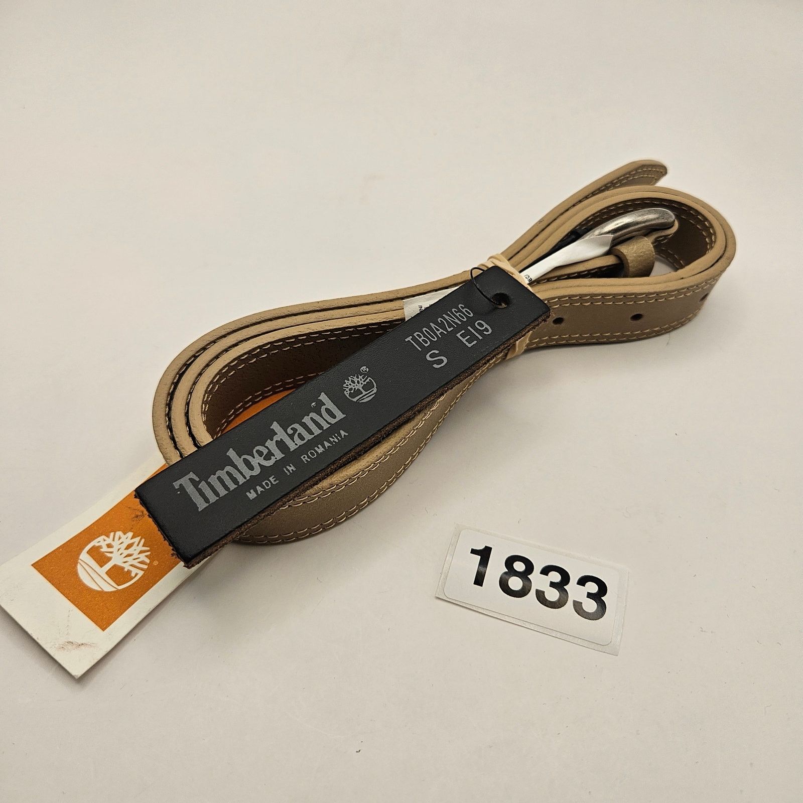 Timberland TIMBERLAND WOMEN'S S OVAL BUCKLE BELT BEIGE MADE IN ROMANIA Size ONE SIZE - 1 Thumbnail