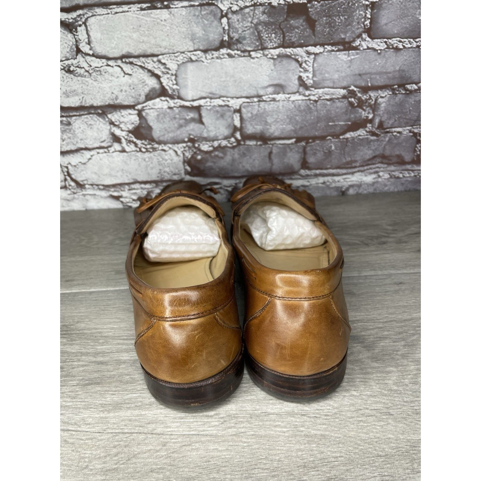 Allen Edmonds Allen Edmonds Alton USA Brown Leather Kiltie Square Toe Loaf Size US 12 / EU 45 - 5 Thumbnail