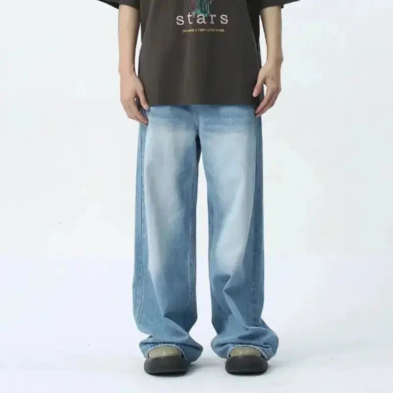 Japanese Brand Wide Leg Casual Simple Style Jeans Pants Size US 30 / EU 46 - 3 Thumbnail