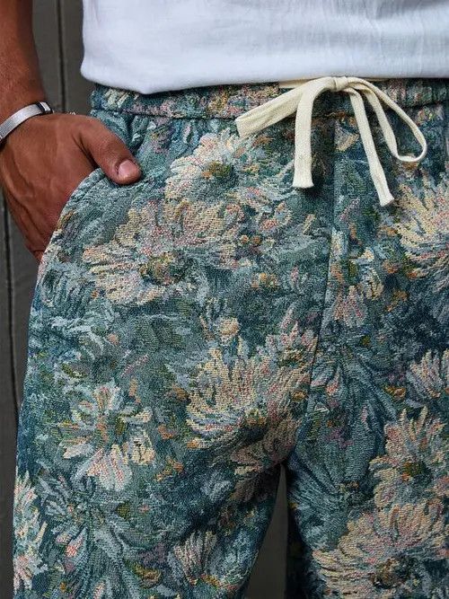 Other Floral pattern Artistic pants drip Size US 32 / EU 48 - 2 Thumbnail