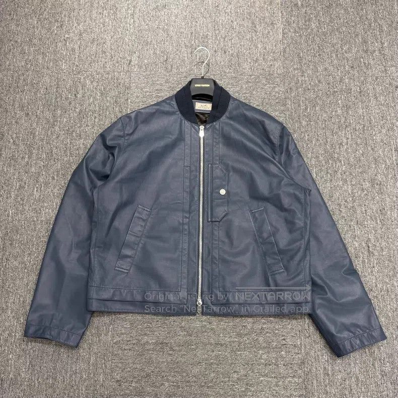Other Hermes Navy Blue Leather Jacket Size US L / EU 52-54 / 3 - 1 Thumbnail