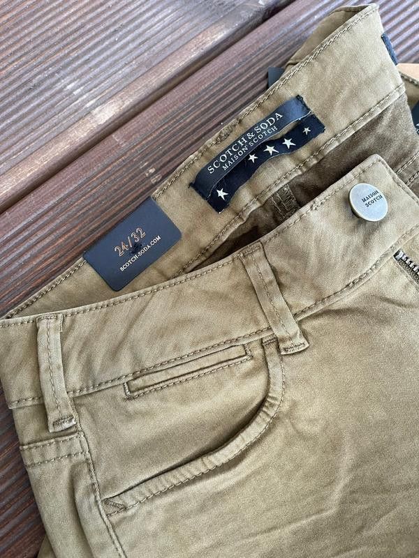 Maison Scotch × Scotch & Soda Maison Scotch Khaki Teen Slim Fit Pants XXS Size 24" / US 00 / IT 34 - 3 Thumbnail