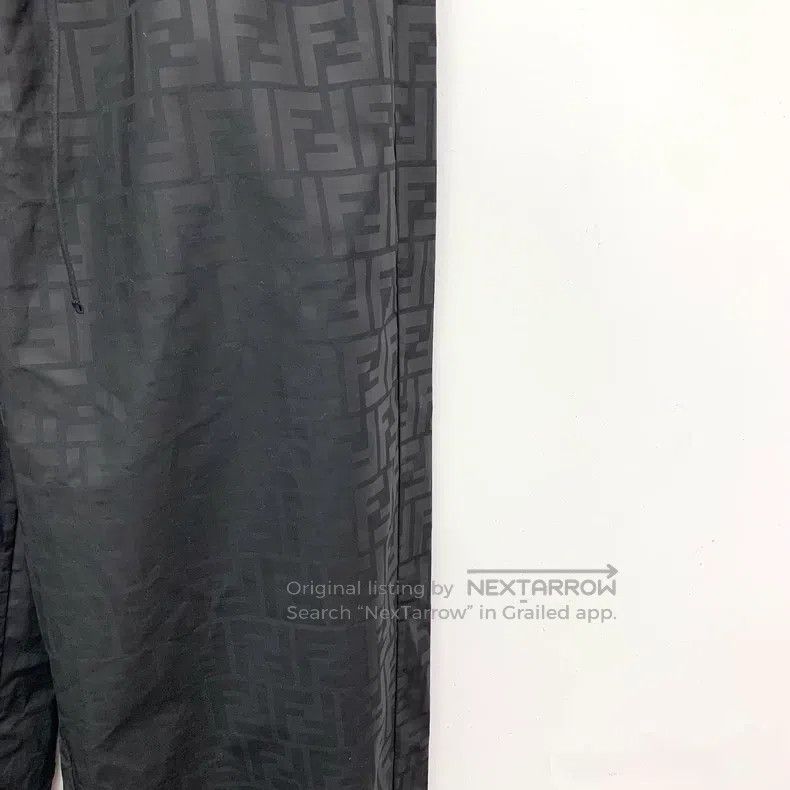 Fendi Fendi size M Black logo letter printed drawstring casual sp Size 24" / US 00 / IT 34 - 4 Thumbnail