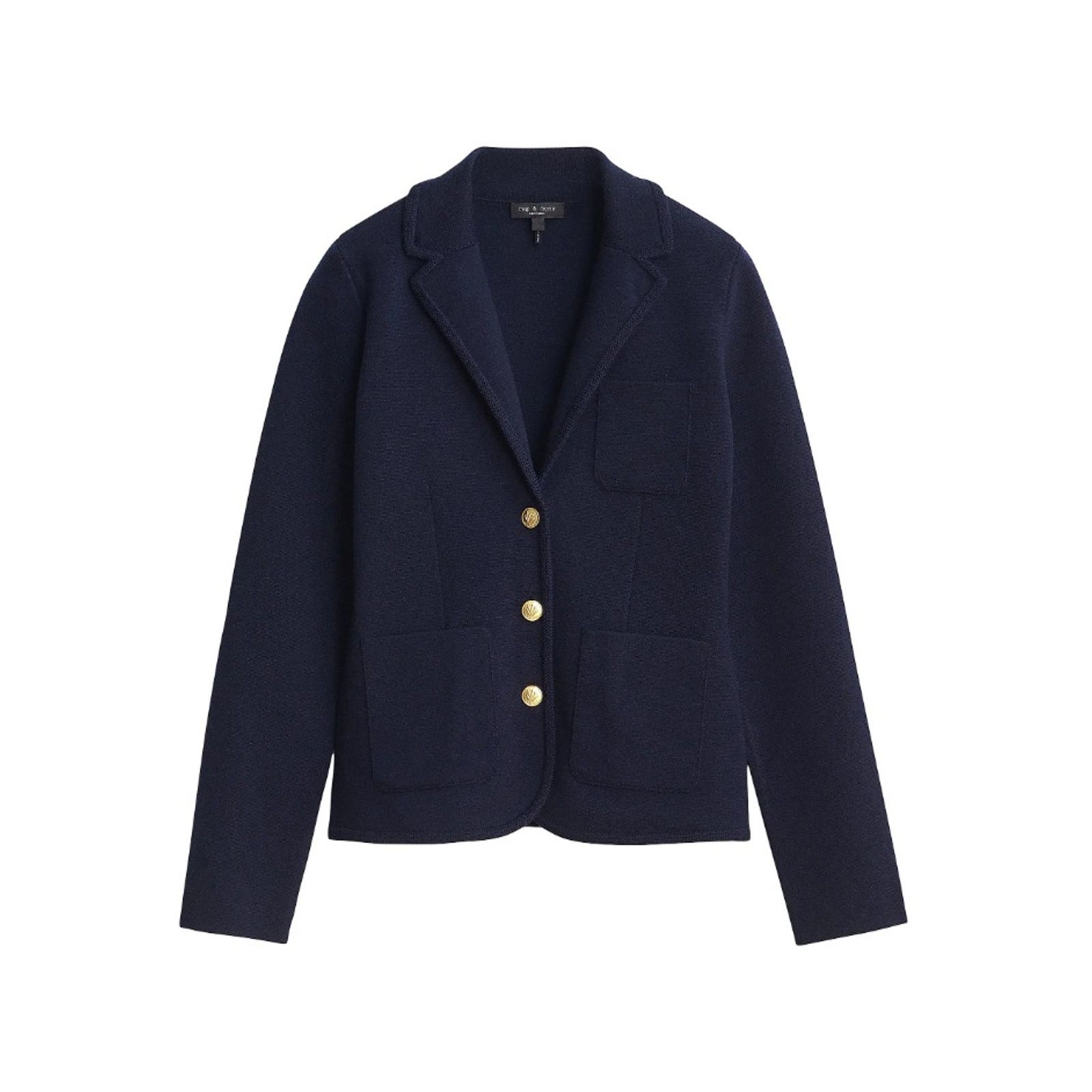 Rag & Bone Rag & Bone Women Wool Knit Alex Slim Button Blazer Size S Size S / US 4 / IT 40 - 4 Thumbnail