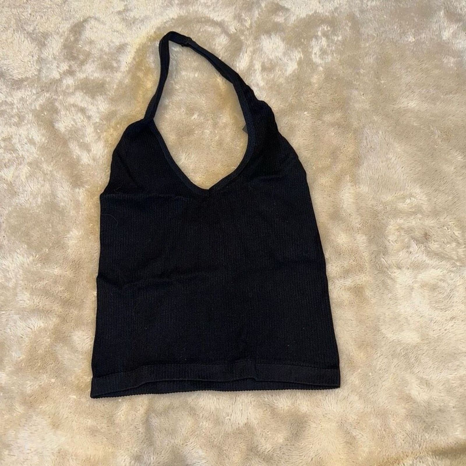 Other Out from Under Black Halter Ribbed Crop Top | Sz S Size S / US 4 / IT 40 - 2 Thumbnail