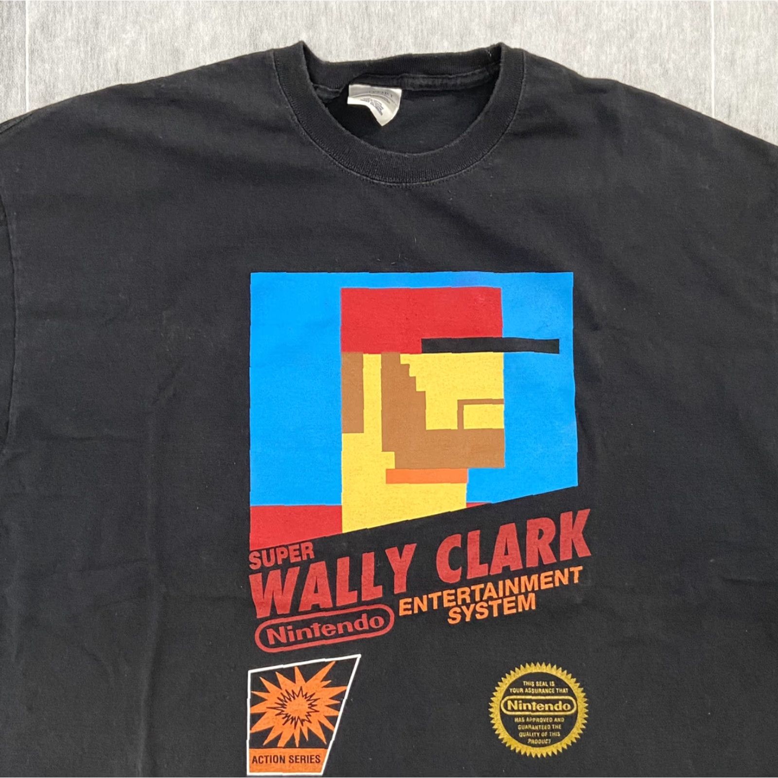 Nintendo VINTAGE Nintendo Shirt Port and Company Adult 2XL Black Crew Neck Wally Clark Graphic Logo Mens Size US XXL / EU 58 / 5 - 3 Thumbnail