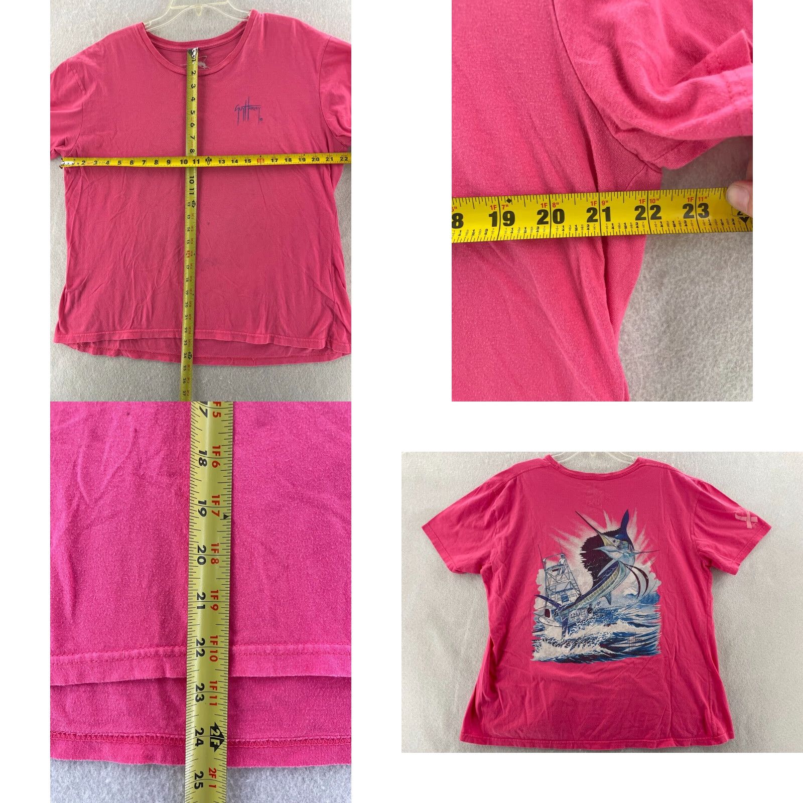 Guy Harvey Guy Harvey T-shirt Pink Breast Cancer Awareness Fishing Womens XL Size XL / US 12-14 / IT 48-50 - 8 Thumbnail