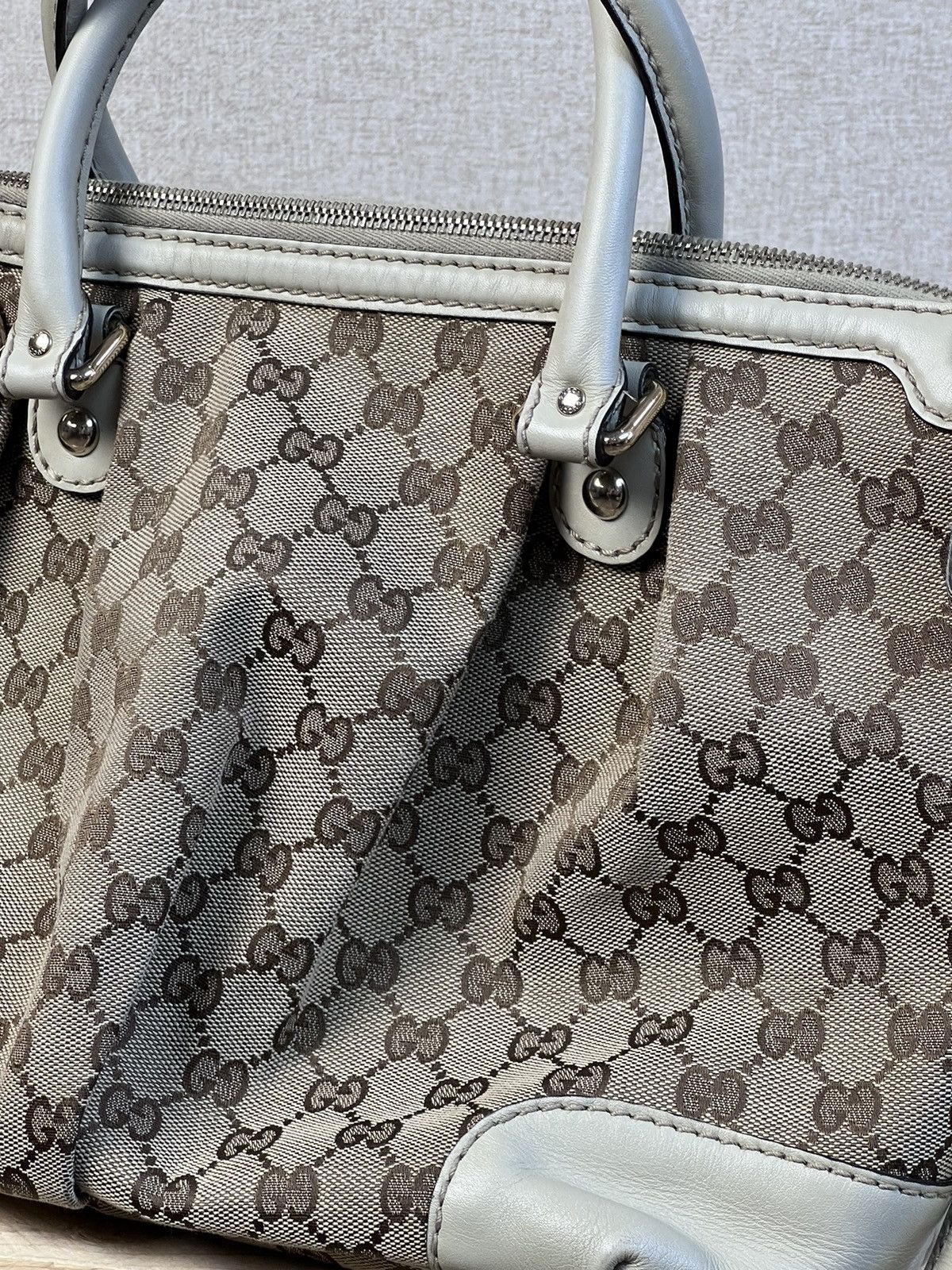 Gucci Gucci GG Canvas/Leather Sukey 2Way Shoulder Bag Beige Size ONE SIZE - 6 Thumbnail