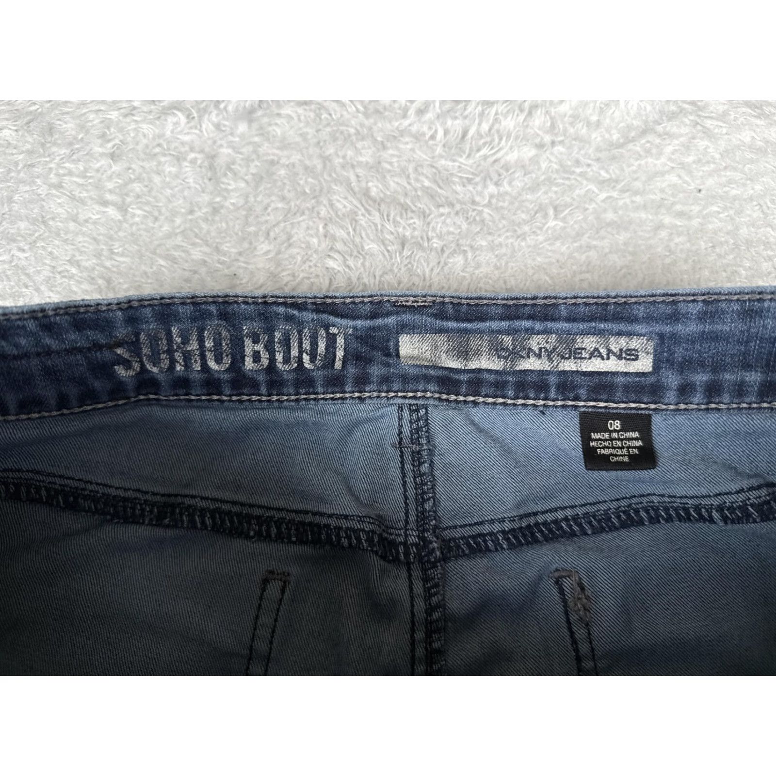 Vintage New York & Company Jeans Soho Boot bootcut Womens 8 Blue Med Wash 30x32 Denim Regular 5-Pocket Mens? Size 30" / US 8 / IT 44 - 6 Thumbnail