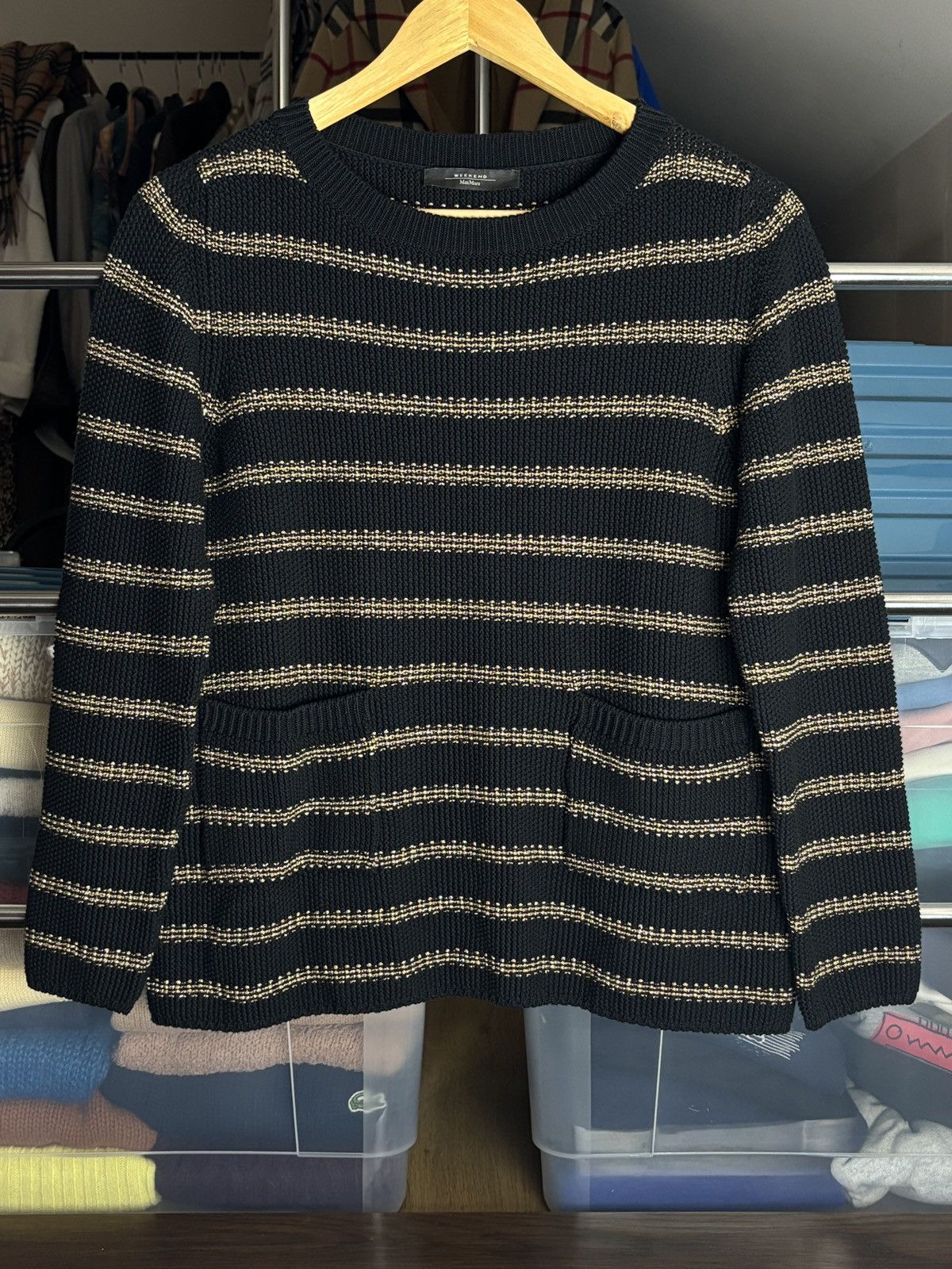 Weekend Max Mara Weekend Max Mara Knit Fibres Pocket Sweater Size S / US 4 / IT 40 - 1 Thumbnail