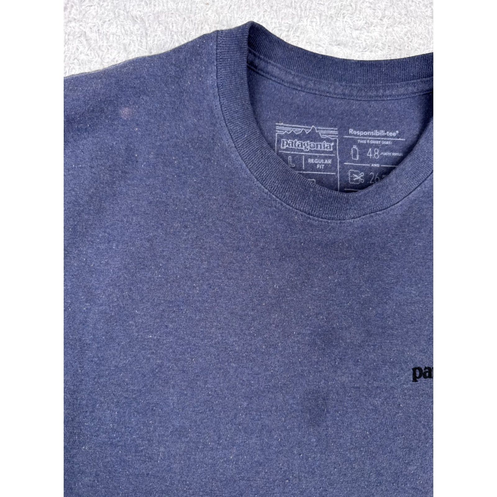 Patagonia Patagonia Shirt Men Large Blue Short Sleeve Crew Neck Cotton Polyester Blend Size US L / EU 52-54 / 3 - 7 Thumbnail