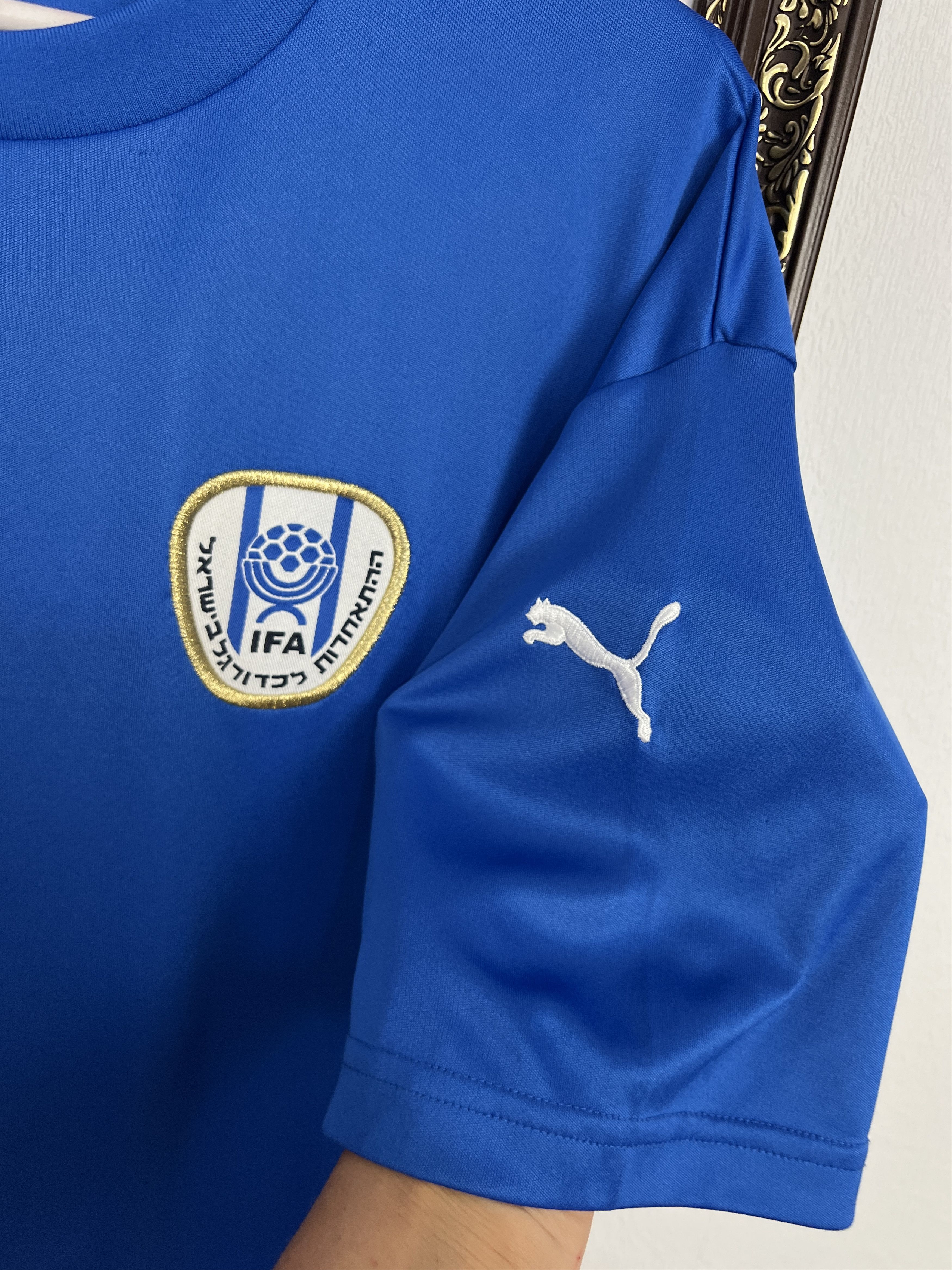 Puma Israel Home football shirt 2006 Soccer Puma Blue Jersey Size US L / EU 52-54 / 3 - 4 Thumbnail
