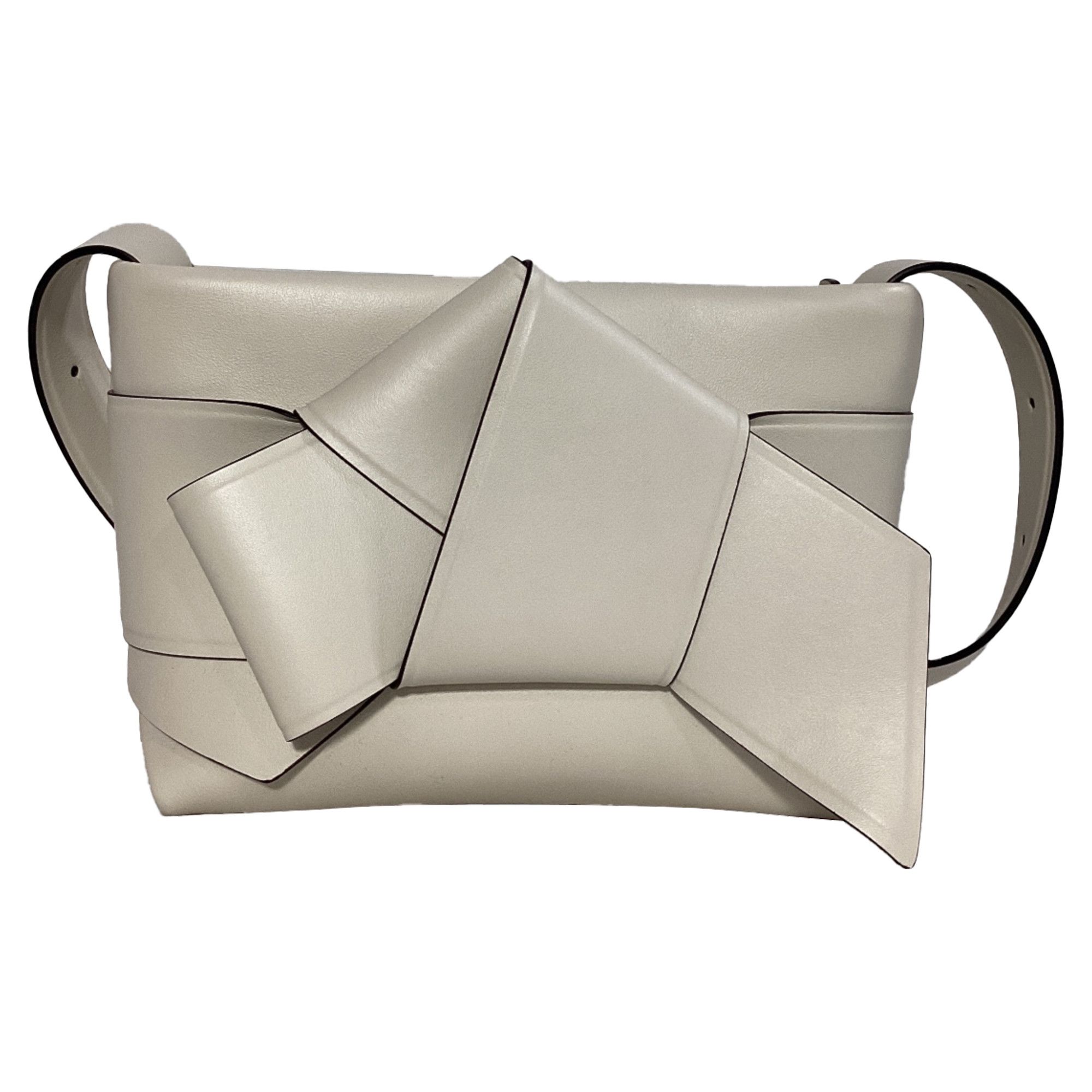 Acne Studios Acne Studios Musubi Knot-Embellished Shoulder Bag In White L Size ONE SIZE - 1 Thumbnail