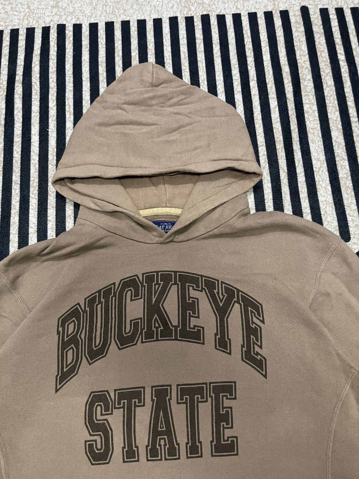 The Flat Head 2000s THE FLAT HEAD BUCKEYE STATE SUN FADED HOODIE Size US M / EU 48-50 / 2 - 7 Thumbnail