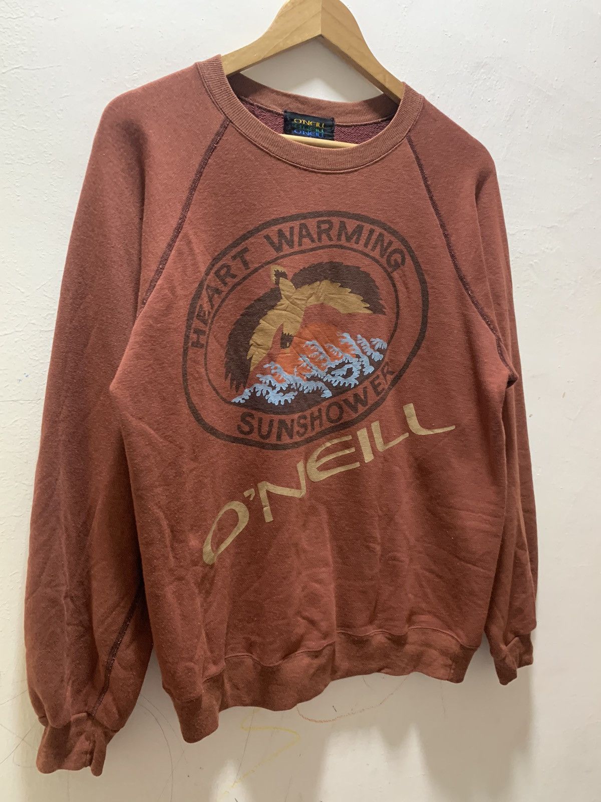O'Neill Vintage ONEILL Sweatshirt Heart Warming Printed Logo Size US L / EU 52-54 / 3 - 4 Thumbnail