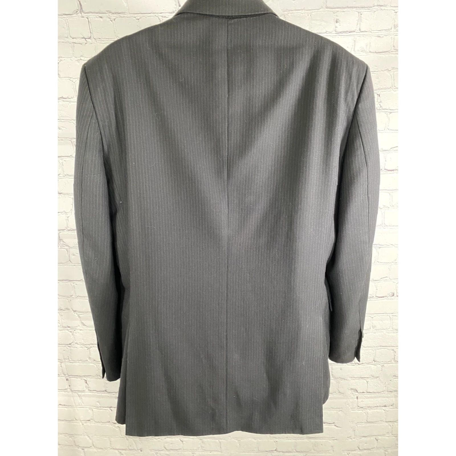 Doublet Wilke Rodriguez Blazer 44R Black Pinstripe Double Vented Two Button Size 44R - 4 Thumbnail