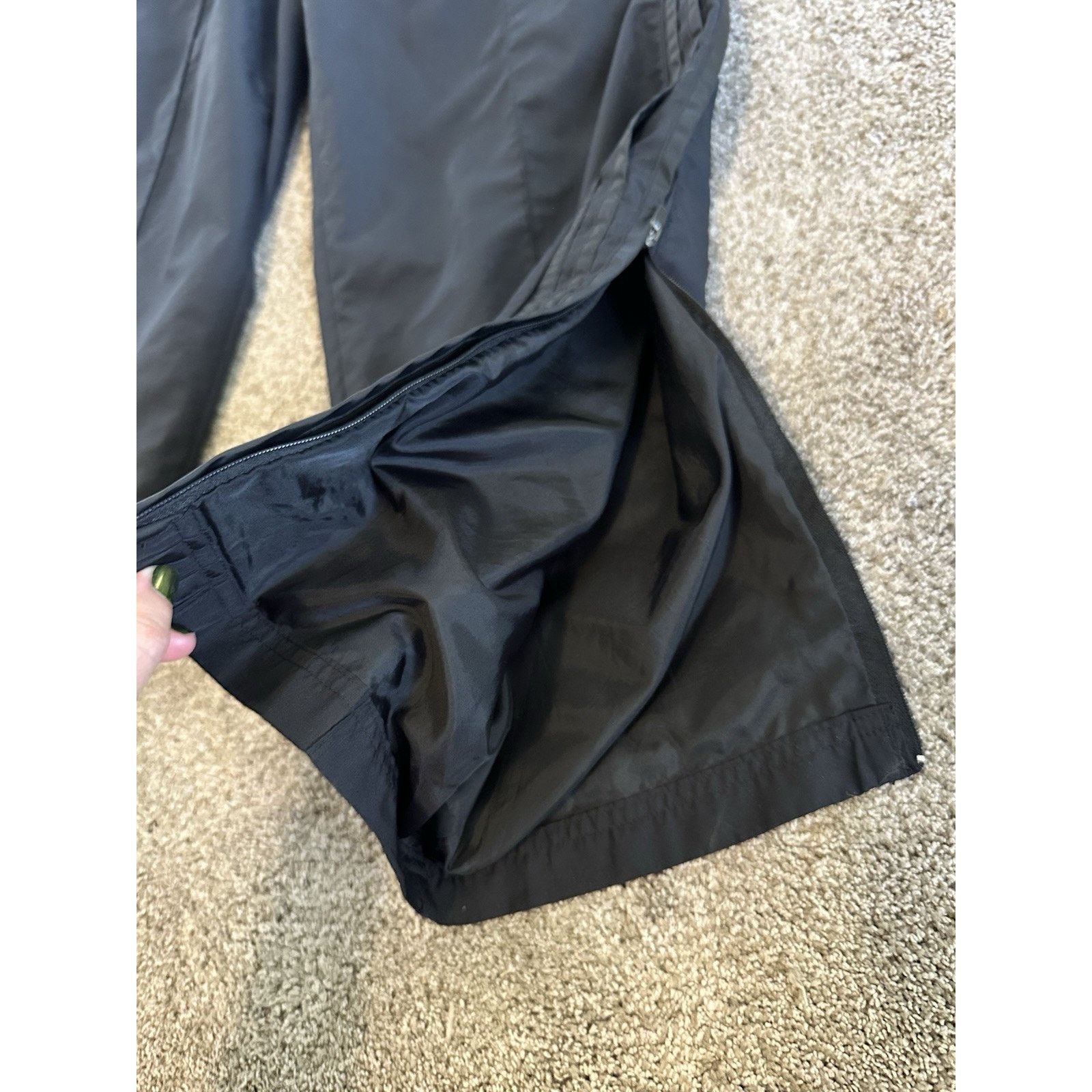 Adidas Vintage Y2K Adidas Pants Men Medium Black Windbreaker Size US 31 - 2 Thumbnail