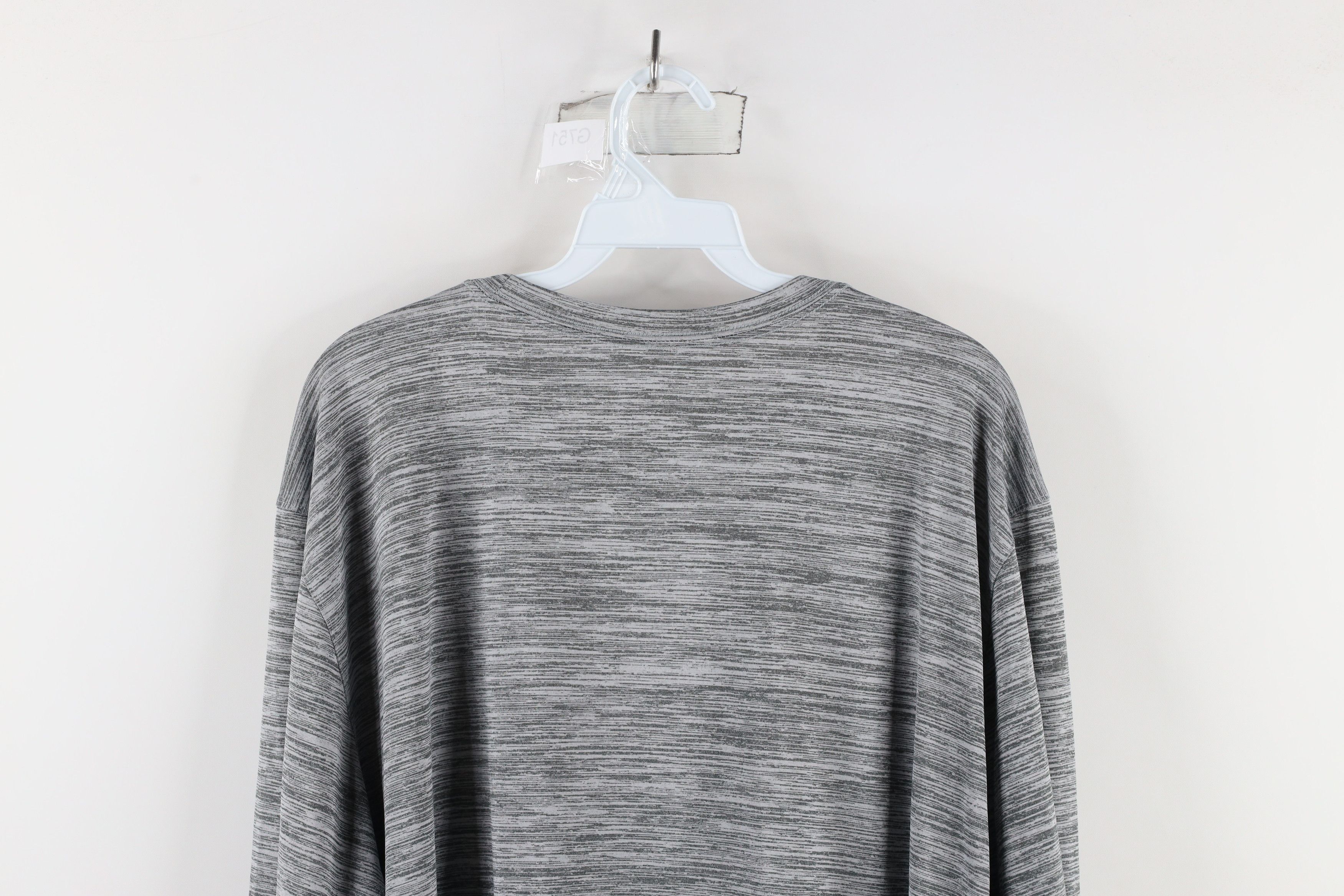 Nike × Vintage Nike University of Michigan Knit Long Sleeve T-Shirt Gray Size US M / EU 48-50 / 2 - 12 Thumbnail