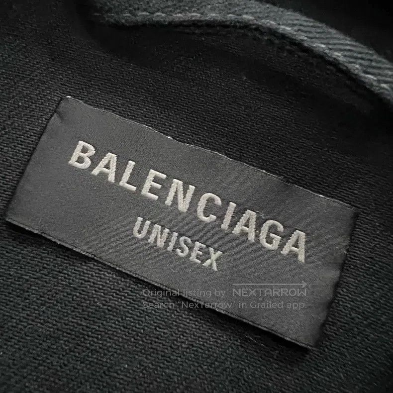 Balenciaga Balenciaga Back Graffiti Logo Denim Jacket Size US S / EU 44-46 / 1 - 3 Thumbnail