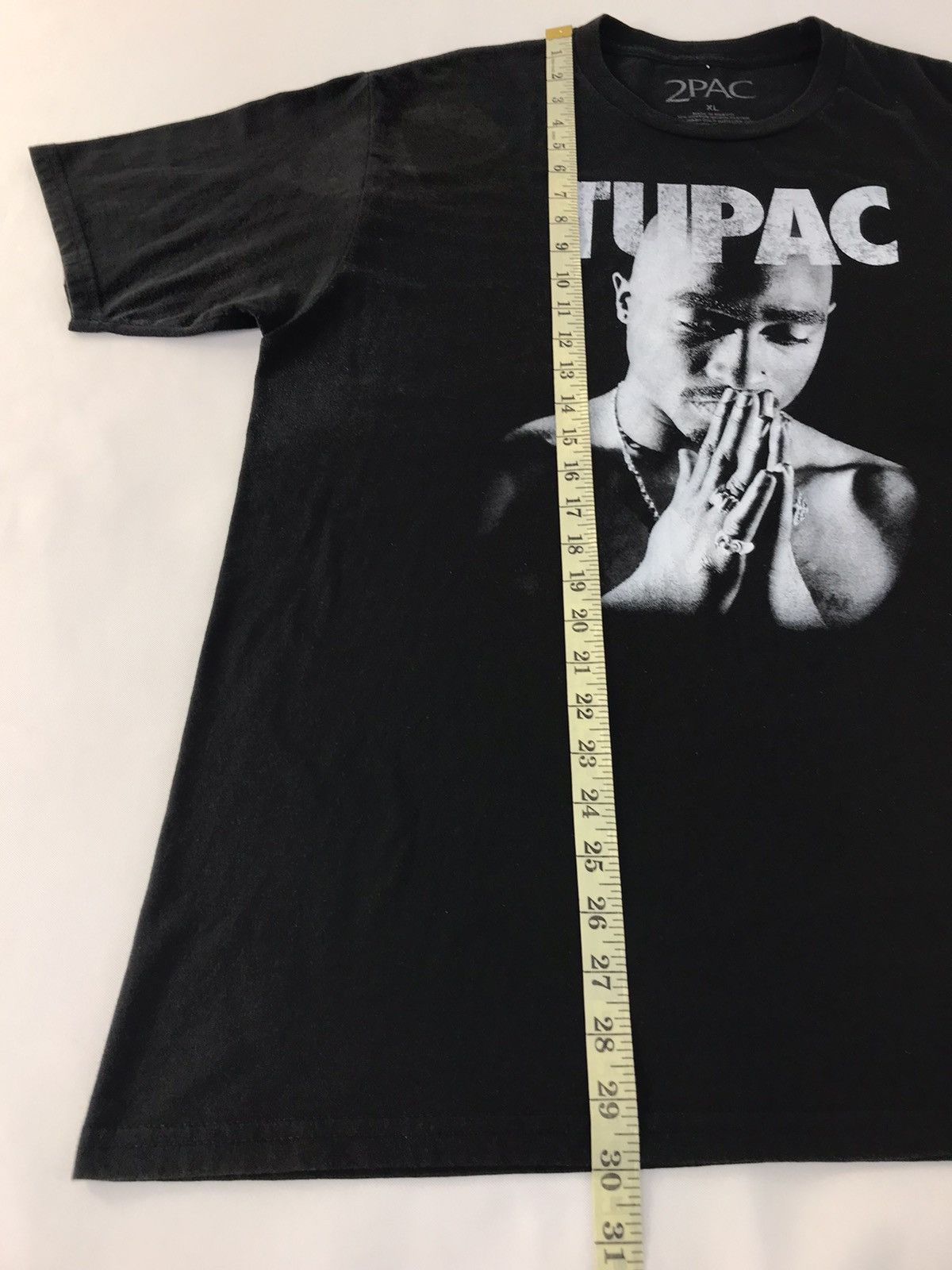 Rap Tees Hip Hop Tupac Shakur 2Pac Print Fashion Casual Rapper Tee Size US XL / EU 56 / 4 - 8 Thumbnail