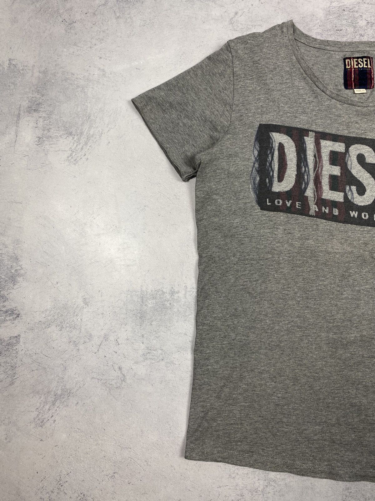 Diesel Vintage Diesel Love and Workwear Big Logo Punk T Shirt Size US L / EU 52-54 / 3 - 3 Thumbnail