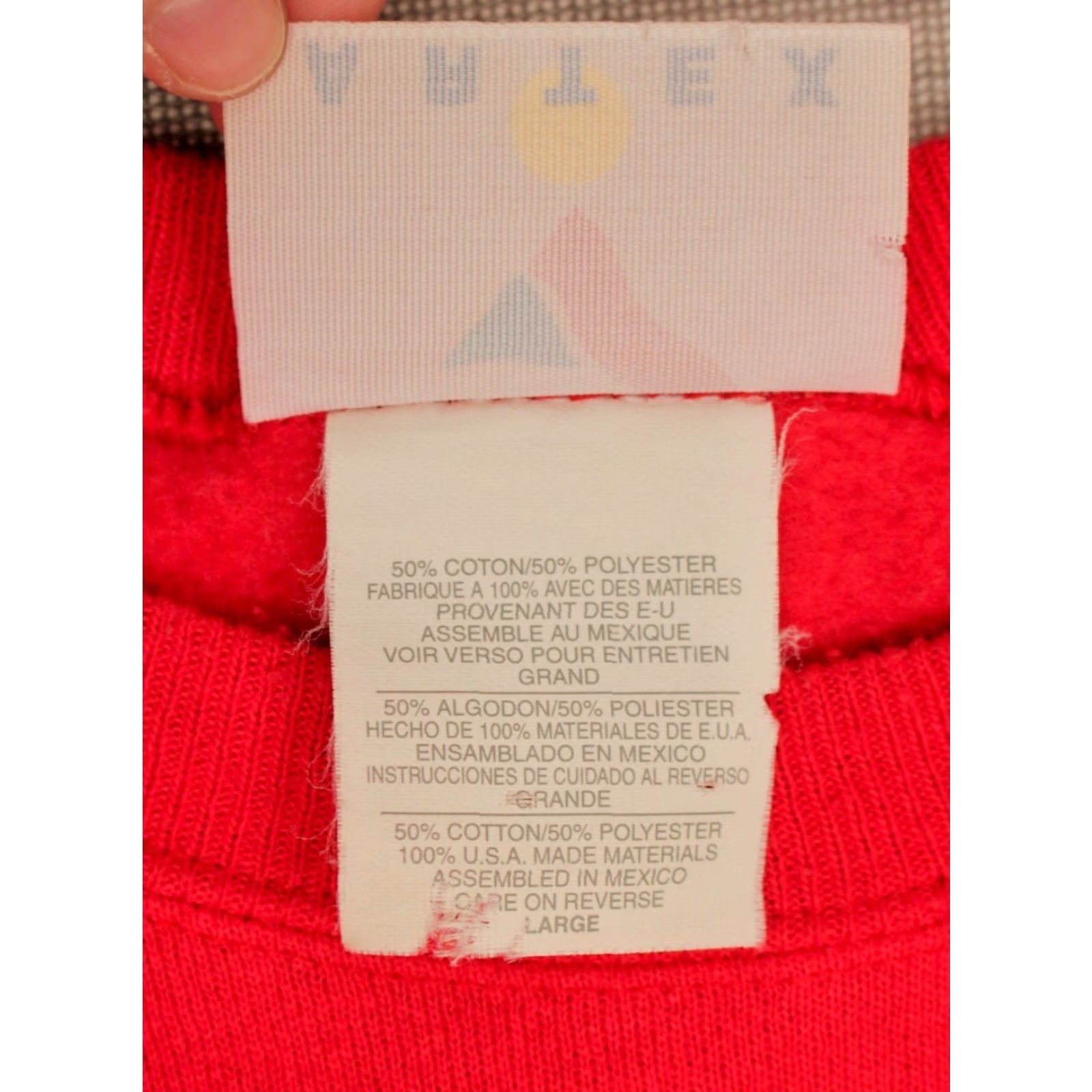 Vintage Chiefs Sweatshirt Mens 90s NFL Football KC Red Artex Size L Vintage Size US L / EU 52-54 / 3 - 4 Thumbnail