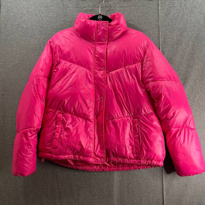 Wild fable pink puffer hot sale jacket