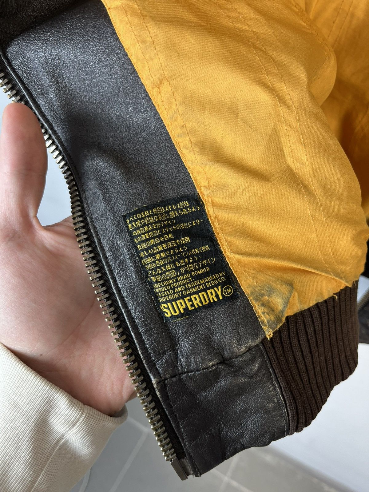 Superdry Luxury Y2K Learher Full Zip Jacket