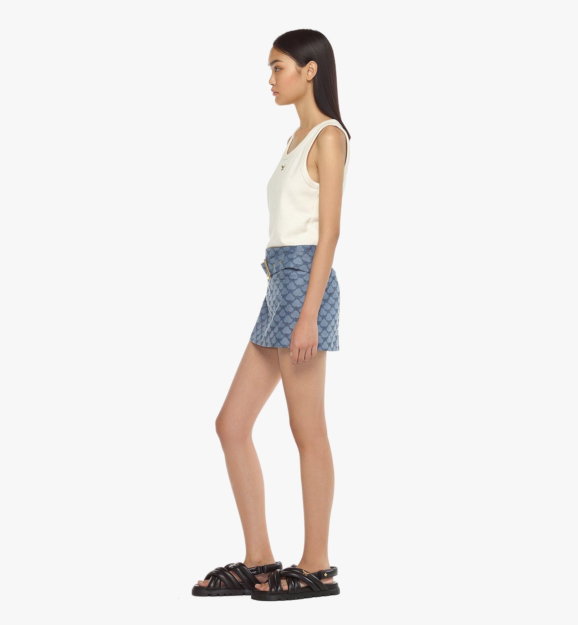 MCM o1mt1gz1224 Mini Skirt in Indigo Size 28" / US 6 / IT 42 - 2 Thumbnail