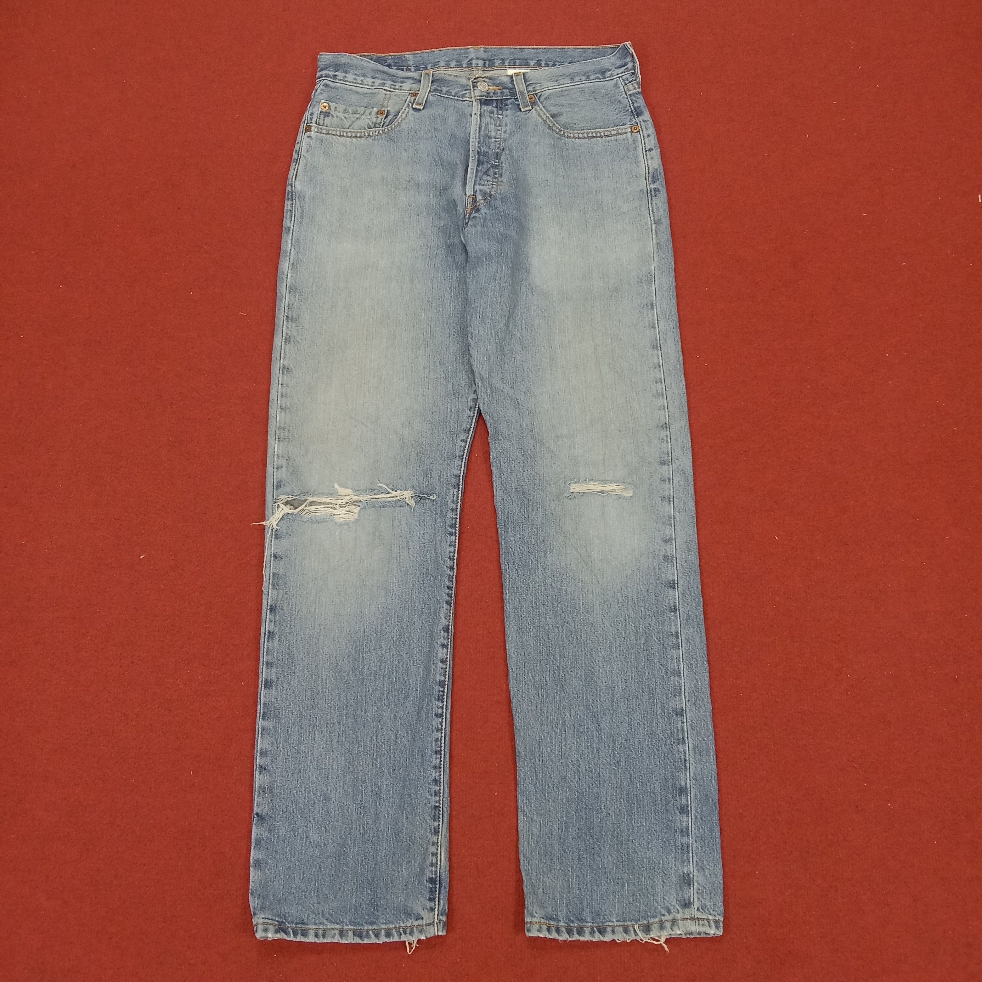 Levi's Levis American Streetwear Style Distressed Jeans Size US 32 / EU 48 - 1 Thumbnail