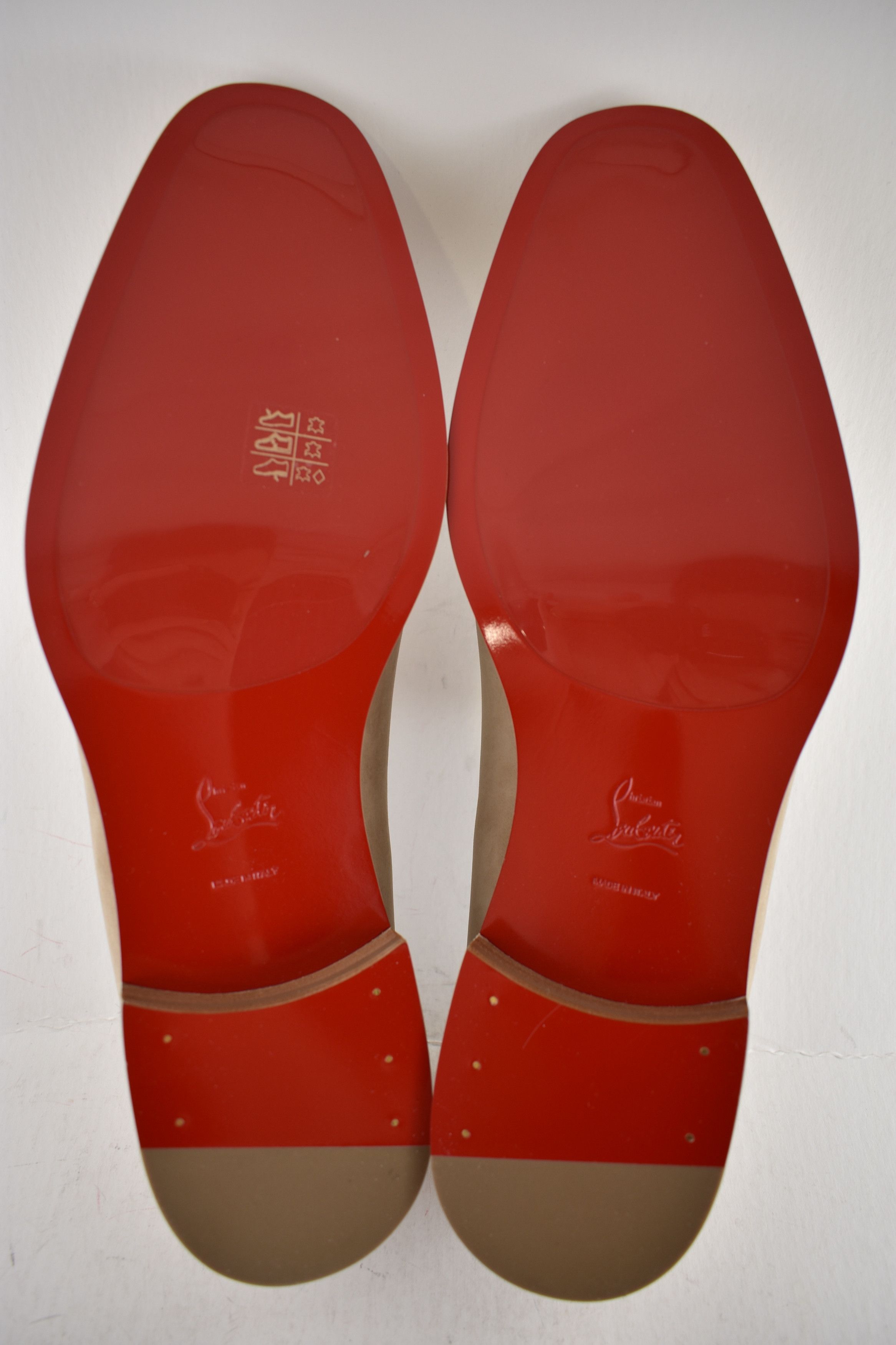 Christian Louboutin Mens Danny Flex Flat Lionne Beige Calf Dress Loafer 42 9 Size US 9 / EU 42 - 17 Thumbnail