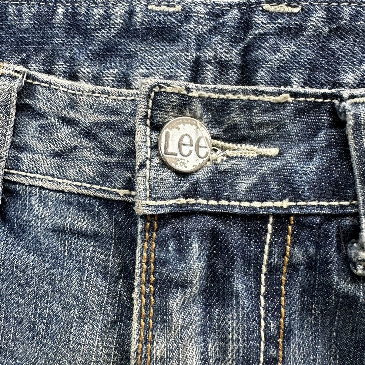 Japanese Brand 🔥W34x28 Vintage Lee Faded Denim Jean Pant Size US 34 / EU 50 - 6 Thumbnail
