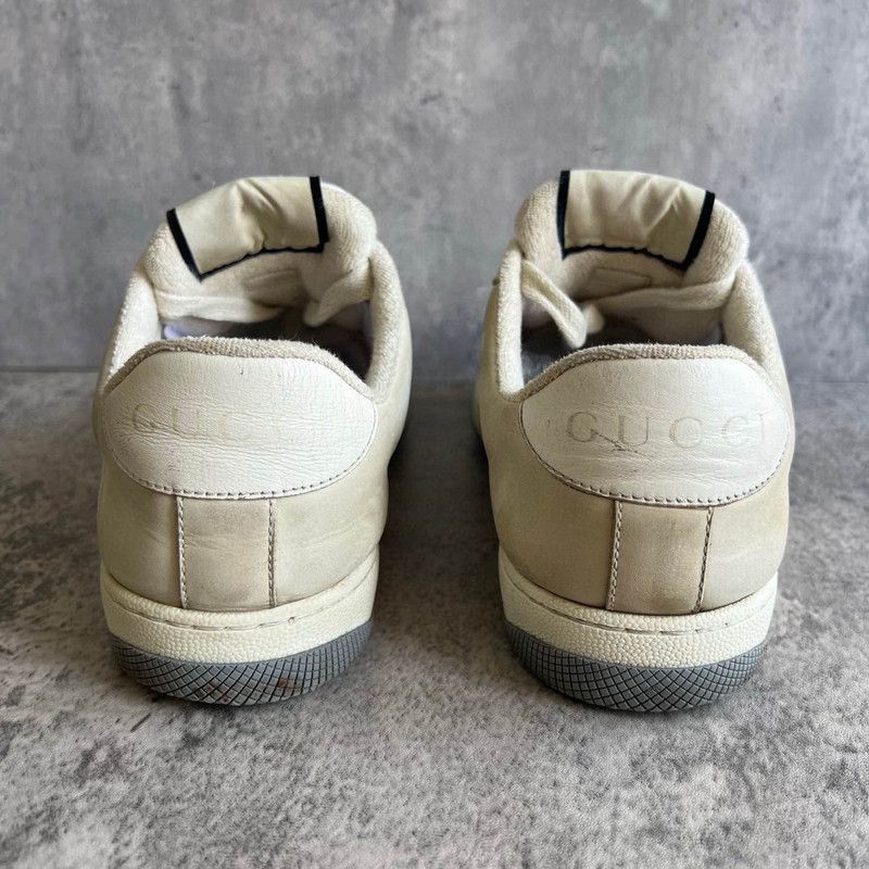 Gucci Gucci Screener Leather Canvas Sneakers for Men - Size US 7.5 / EU 40-41 - 3 Thumbnail